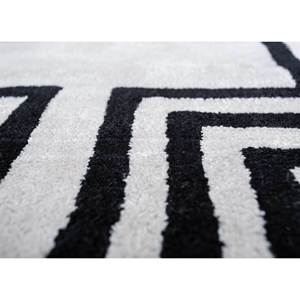 พรมขนสัตว์และวิสโคสทอมือลาย Contour Ivory สไตล์โบโฮเรขาคณิต สำหรับห้องนั่งเล่น ห้องโถง ห้องนอน-TNQ-375 - Product Image 3