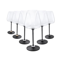 Carafe à vin rotative en verre avec aération tourbillonnante, design breveté, col en strass de cristal, Crystocraft Aluminium
