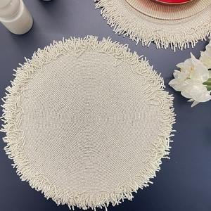 Fresh Arrivals Embroidery Solid Design Eco-Friendly Luxury Table <b>Mats</b> for Home Wedding Party Use Customizable - Product Image 5