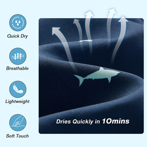 Shorts tendance pour hommes, style vintage, taille élastique, mi-léger, shorts de plage, shorts de bain - Product Image 6