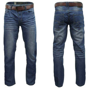 Vente en gros de pantalons jeans pour hommes, denim formel décontracté, lavages de couleur foncée et clair, nouveau tube droit élastique à la mode - Product Image 3