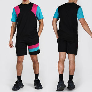 Custom made logo printing lightweight cotton t-shirt and shorts plain <b>twin</b> <b>sets</b> for Adults men <b>Twin</b> <b>Sets</b> - Product Image 5