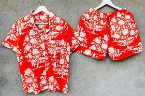 ชุดนอนผ้าฝ้ายพิมพ์ลายดอกไม้แบบอินเดียใส่ได้ทั้งชายและหญิงชุดเดรสสำหรับใส่อยู่บ้านชุดเดรสสำหรับเจ้าสาวชุดเดรสกลางคืนขอแต่งงาน XL - Product Image 5