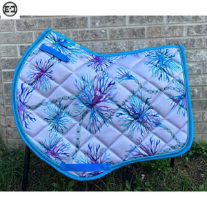 Meilleure vente de tapis de selle en satin de luxe Polyester respirant Protection à cheval antichoc équipement d'équitation équestre 2025 - Product Image 6
