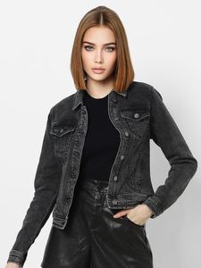 แจ็กเก็ตยีนส์มีสไตล์สำหรับผู้ชายและผู้หญิงมาใหม่ล่าสุดมีฮู้ดสำหรับฤดูหนาว - Product Image 5