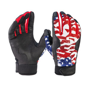 100% Premium Quality <b>Fabric</b> Comfortable and Soft Baseball <b>Batting</b> Gloves in Custom Size for Sale - Product Image 2