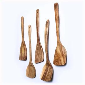 Cucharas de Cocina Desechables de Acacia Ecológicas, Duraderas y Ligeras, Cucharas para Servir Sopa, Tamaño Personalizado - Product Image 4