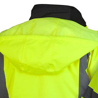 Vestes de sécurité réfléchissantes pour le travail en hiver, unisexes, en toile formelle, respirantes, avec col montant, design parka