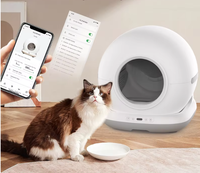 Bac à litière pour chat automatique intelligent, facile à nettoyer, fermé, anti-éclaboussures, sans odeur, avec capteurs de sécurité, grande capacité, pour plusieurs chats