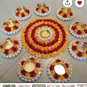 ชุด rangoli ทำด้วยมือ, ของตกแต่งบ้านตามเทศกาล, ของขวัญขึ้นบ้านใหม่, ของขวัญแต่งงาน, เสื่อดอกไม้, ของตกแต่งงานเลี้ยงน้ำชา, ของขวัญเทศกาลวาเลนไทน์ - Product Image 4