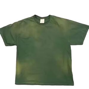 เสื้อยืดแขนสั้นผ้าฝ้าย100% วินเทจโอเวอร์ไซส์สำหรับผู้ชาย - Product Image 1