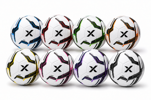 Ballons de football personnalisés X pour l'intérieur |   Blanc Noir Or |   Logo X |   Fabricant OEM ODM |   Qualité de conception haut de gamme | - Product Image 5