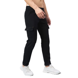 Pantalones cargo chinos para hombre, ropa informal con múltiples bolsillos, precio al por mayor, diseño personalizado, pantalones cargo ajustados de calidad superior para hombre - Product Image 3