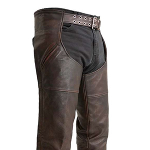 Top Primum Quality Windproof Winter Solid Color Casual Design Leather <b>Chaps</b> Wholesale Prices Regular Length - Product Image 3
