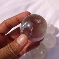 Esfera Miniatura de Cuarzo Transparente Natural, Bola de Cristal Pulida, Piedra Preciosa Curativa, Venta al por Mayor de Gujarat para Decoración de Bodas y Hogar