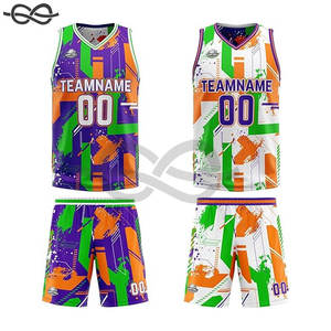 Maillot de basket-ball réversible jeunesse personnalisé cool pour hommes personnalisable respirant élégant double face Design Sports - Product Image 3