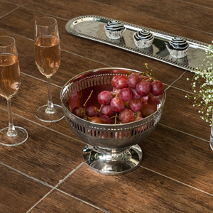 Placage de nickel servant mini bol pour hôtels et restaurants décor vente chaude en laiton décoratif servant bol de crème glacée meilleur vendeur - Product Image 1