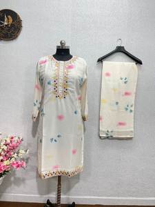 NUEVO VESTIDO INDIO DE SATÉN CASUAL DE DISEÑADOR, TOP ELEGANTE - Product Image 4