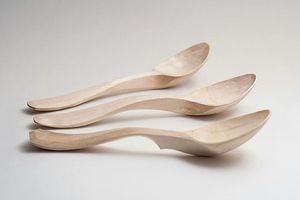 GUIDE CUILLÈRE EN BOIS SCULPTURE Logo personnalisé Ustensile de cuisine en bois naturel Cuillère solide en bois d'acacia pour la cuisine - Product Image 5