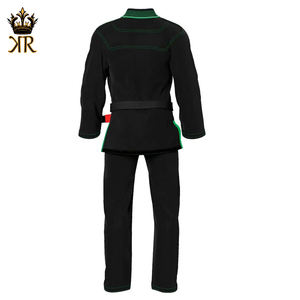 100% algodón JIU JITSU GI doble tejido negro artes marciales ropa BJJ GI JIU JITSU uniformes con logotipo personalizado - Product Image 4