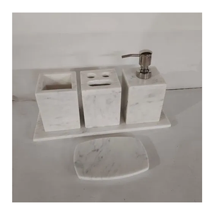 Ensemble de salle de bain en marbre pour hôtel, maison, design moderne, personnalisé, design de luxe, artisanat, salle de bain en marbre - Product Image 4