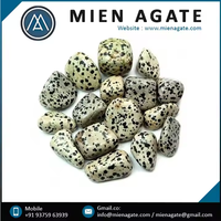 Nouveauté 2026 : Pierre d'agate roulée de qualité supérieure, Gemme Dalmatien sculptée effet ombre, Feng Shui Amour, Décoration intérieure Gujarati MIEN