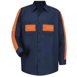 Wholesale Long Sleeve Workwear Polo Shirts Quick Dry Hi Vis Safety T-Shirt <b>Reflective</b> Work Construction <b>Reflective</b> Polo Shirts - Product Image 2