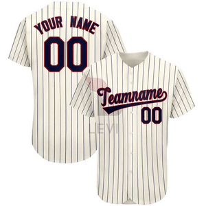 Maillot de baseball personnalisé en spandex/coton imprimé uni pour hommes, qualité supérieure, broderie antibactérienne, col en V - Product Image 2