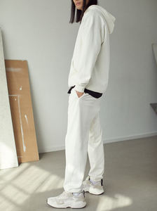 Fabricante personalizado Baggy Heavy 100 algodón pantalones de chándal calle Baggypants pantalones largos negro Puff estampado Joggers pantalones de chándal para hombres - Product Image 2