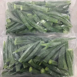최고의 가격 하이 퀄리티 냉동 오크라 맛있는 야채 베트남에서 대량 수출 준비