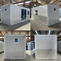 Studio préfabriqué modulaire de jardin blanc de 20 pieds et 40 pieds, petit pod de bureau avec toilettes et douche
