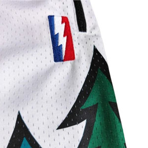 Pantalones cortos elásticos de poliéster súper cómodos, ropa de calle alta, pantalones cortos casuales con estampado de sublimación, cintura elástica, 2 pantalones cortos con bolsillo y cremallera - Product Image 3