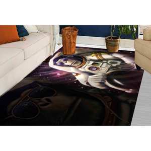 Alfombra de Mono Astronauta: Alfombra Antideslizante, Alfombra Estampada, Alfombra de Chenilla - Product Image 4