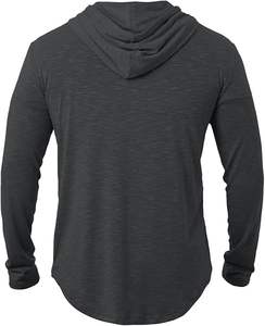 Vente en gros de vêtements de fabricants de haute qualité 100% coton Streetwear à capuche personnalisé hommes décontracté vierge avec col à capuche - Product Image 2