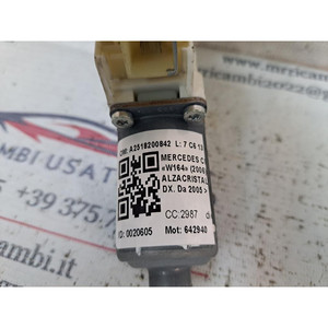 Moteur électrique de vitre avant droite MERCEDES ML W164 3ème Série A2518200842 642940 (05>11) - Product Image 6