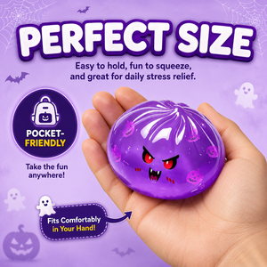 Juguete Sensorial Antiestrés de Mochi de Halloween, Material TPR Impermeable, Suave, No Pegajoso, Rebote Suave, Juguete Sensorial para Aliviar el Estrés - Product Image 3