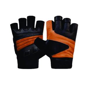 ถุงมือยกน้ำหนักออกกำลังกายแบบครึ่งนิ้ว น้ำหนักเบา ผลิตจาก PU สำหรับทุกเพศ เหมาะสำหรับฟิตเนสและเพาะกาย  รับสกรีนโลโก้ - Product Image 1