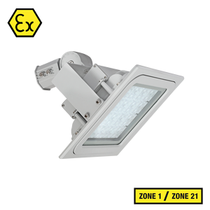 Corps en aluminium certifié ATEX, résistant aux explosions, LED pour routes et rues, pour Zone 1 et Zone 21, IP67 IK10, anti-explosion industrielle - Product Image 1