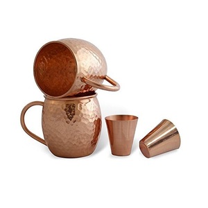 Taza Moscow Mule de Aluminio Hecha a Mano, Diseño Tradicional de Lujo, Superficie Brillante, Tapa, Caja de Regalo, Mejora la Presentación de Cócteles Fríos - Product Image 6