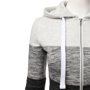 Sudadera con capucha y cremallera completa térmica OEM para mujer, ropa de calle informal, figuras con hombros caídos, sudaderas con capucha transpirables ecológicas de punto - Product Image 5