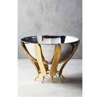 Porte-fruits au design moderne en acier inoxydable de qualité supérieure pour table à manger, buffet d'hôtel et restaurant