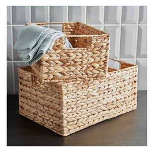 Handmade Customized Eco-Friendly Multifunction <b>Rattan</b> <b>Storage</b> <b>Baskets</b> Wicker Organizer for Bedroom & Kitchen Made in Vietnam - Product Image 2