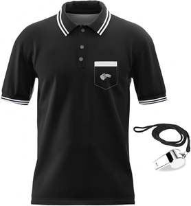 Camisetas Polo de Árbitro Adam Smitty's de Secado Rápido para Hombre, Ropa de Árbitro, Cómodas, de Algodón y Poliéster con Diseño Sólido, Nuevo Diseño - Product Image 1