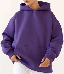 Sudadera con capucha de lana de algodón 100 Heavyeight de 400gsm de gran tamaño para hombre - Product Image 6