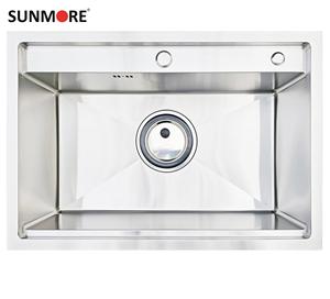 ชามเดียว SM7050อ่างล้างจานสแตนเลสแบบทำมือสุดหรูติดตั้งบนเคาน์เตอร์โดยตรงจากโรงงานเวียดนาม - Product Image 4