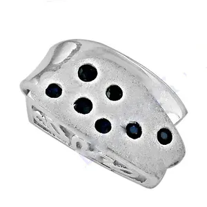 925 <b>Silver</b> Blue Sapphire <b>Ring</b> for Women Elegant Gift Jewelry - Product Image 2