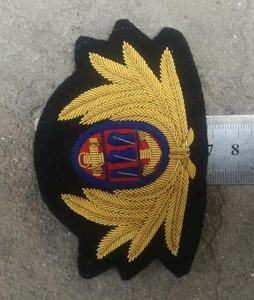 Insignia de Lana Dorada de Primera Calidad para Blazer, Insignia Bordada de Tela con Lentejuelas, Decoración para Uniforme Escolar, Tela para Coser, Excelente - Product Image 5