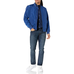 Good Quality Custom Stain Polyester Solid Color Color Bomber <b>Jacket</b> Men Wholesale Price Unique Design Bomber <b>Jacket</b> for man - Product Image 2