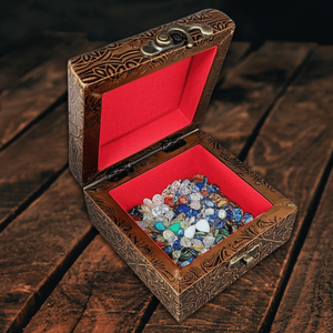 Luxurious Handcrafted Wooden Meenakari Art Jewellery <b>Box</b> Rectangle <b>Heart</b> <b>Shape</b> Travel-friendly Carton-packed Jewelry Storage - Product Image 4