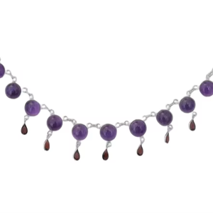 925 estampillé classique en argent Sterling fait à la main améthyste Spinner pendentif meilleure qualité cadeau de mariage bijoux plaqué rhodium - Product Image 1